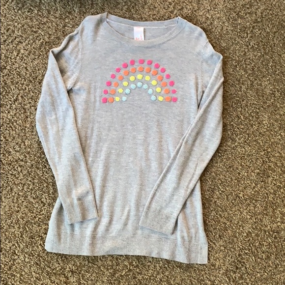 Cat & Jack Other - CAT & JACK heather Gray tunic with rainbow.